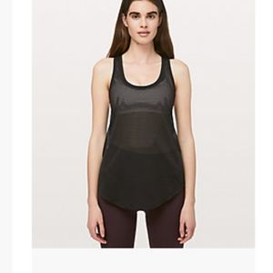 Lululemon All Love Striped Mesh  Tank
